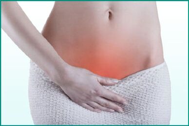 Sāpes starpenē sievietei ar cistītu